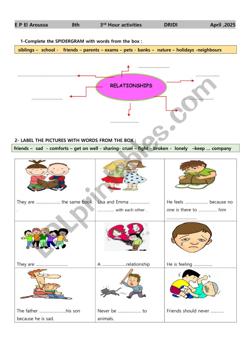 relationships 8th group sessoin