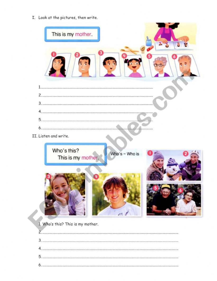 Up 1 worksheet