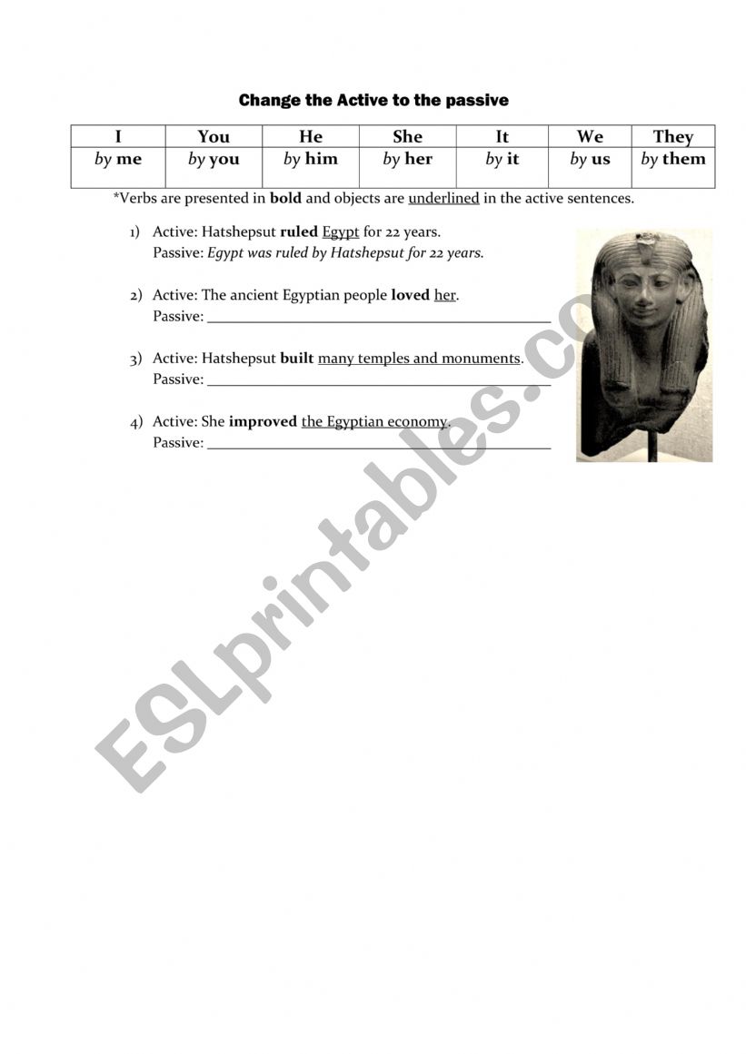 ANCIENT EGYPT worksheet