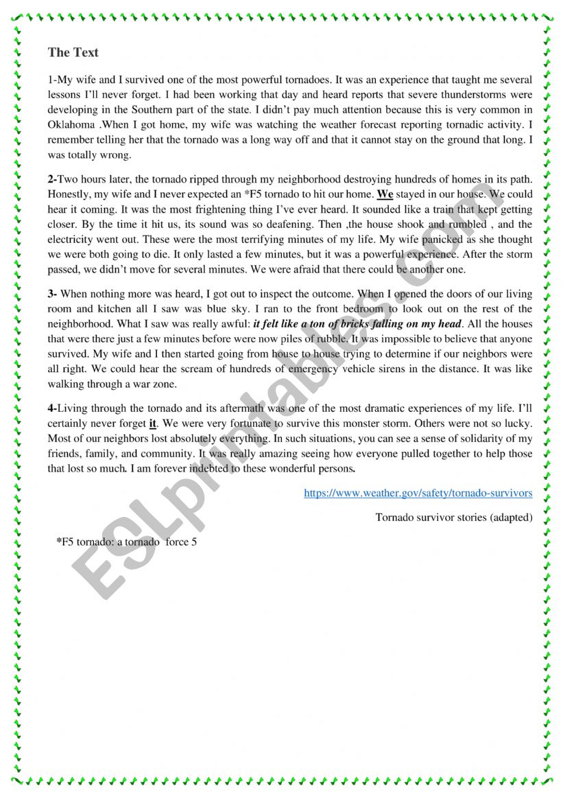 End of term 3  worksheet