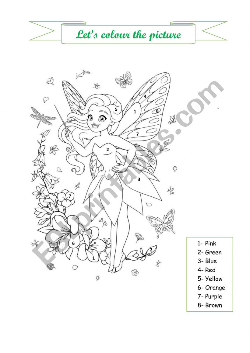 let�s colour worksheet