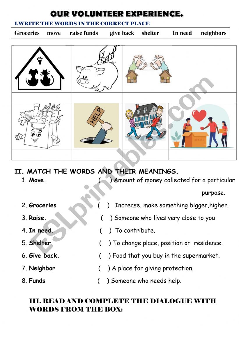 reading about values worksheet