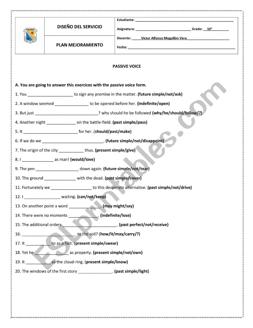 Modal Verbs worksheet worksheet