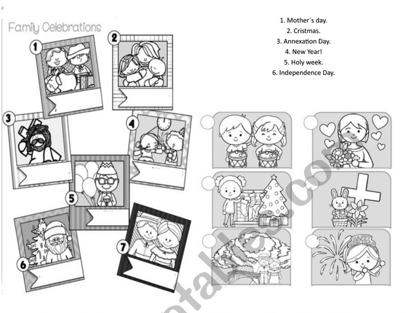 CELEBRATIONS IN COSTA RICA worksheet
