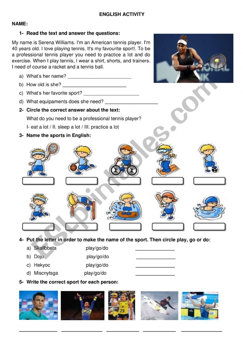 PLAY GO DO worksheet
