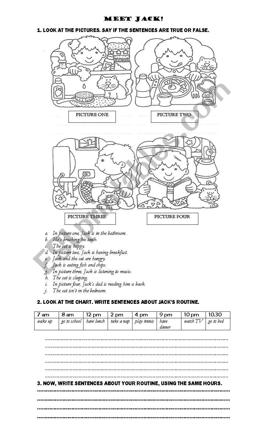 Meet Jack worksheet