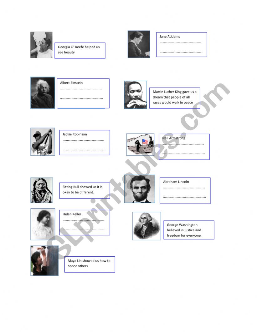 What Are They Famous For ? - Worksheet B