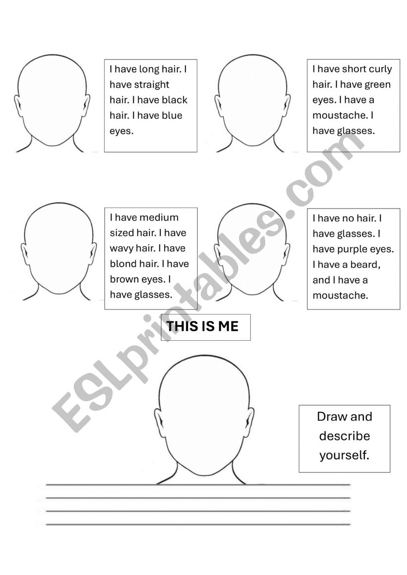 draw and color the person worksheet