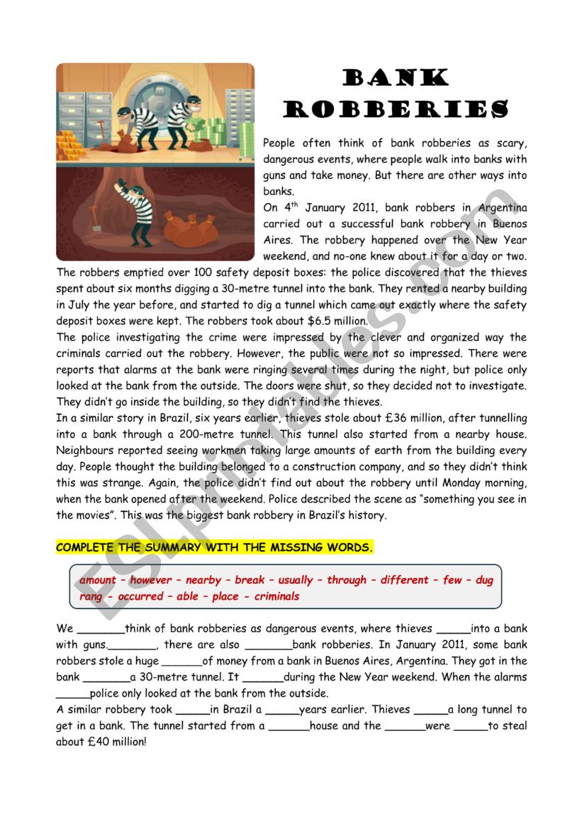 reading act worksheet