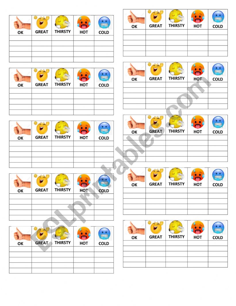 HOW ARE YOU? (speaking activity) 2