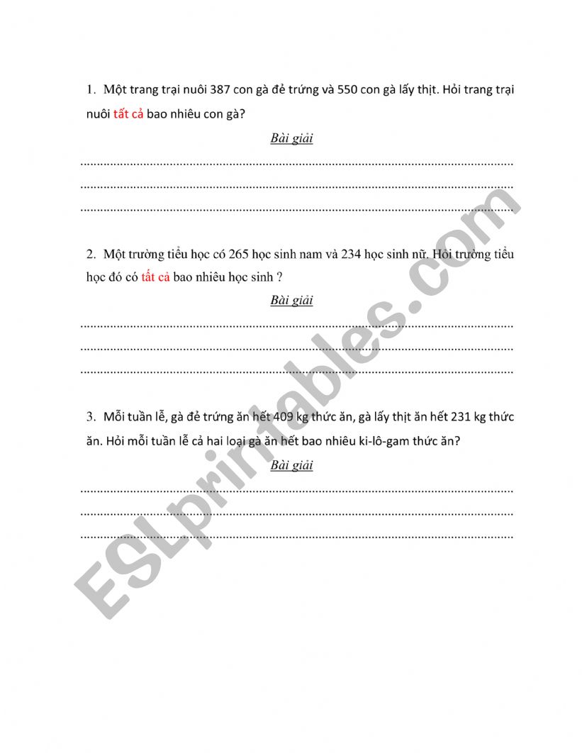 ON worksheet