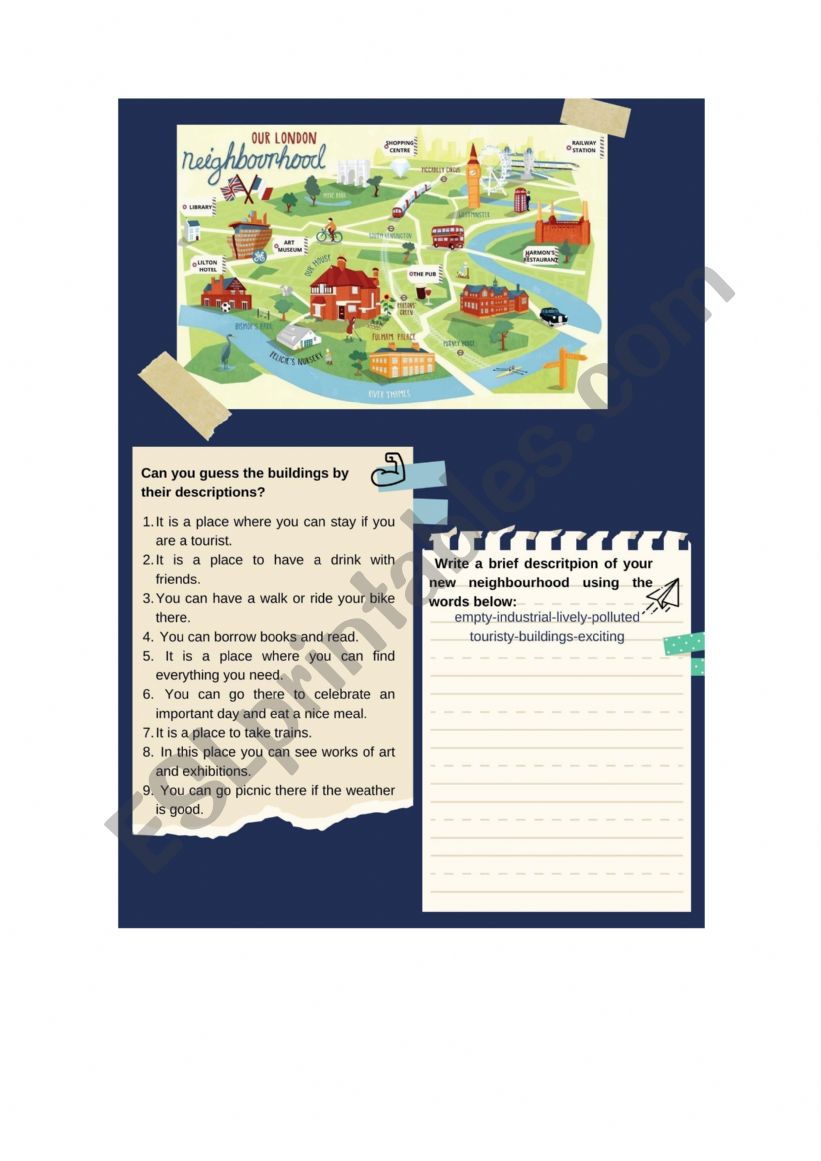 THE CITY - NEIGHBOURHOOD worksheet