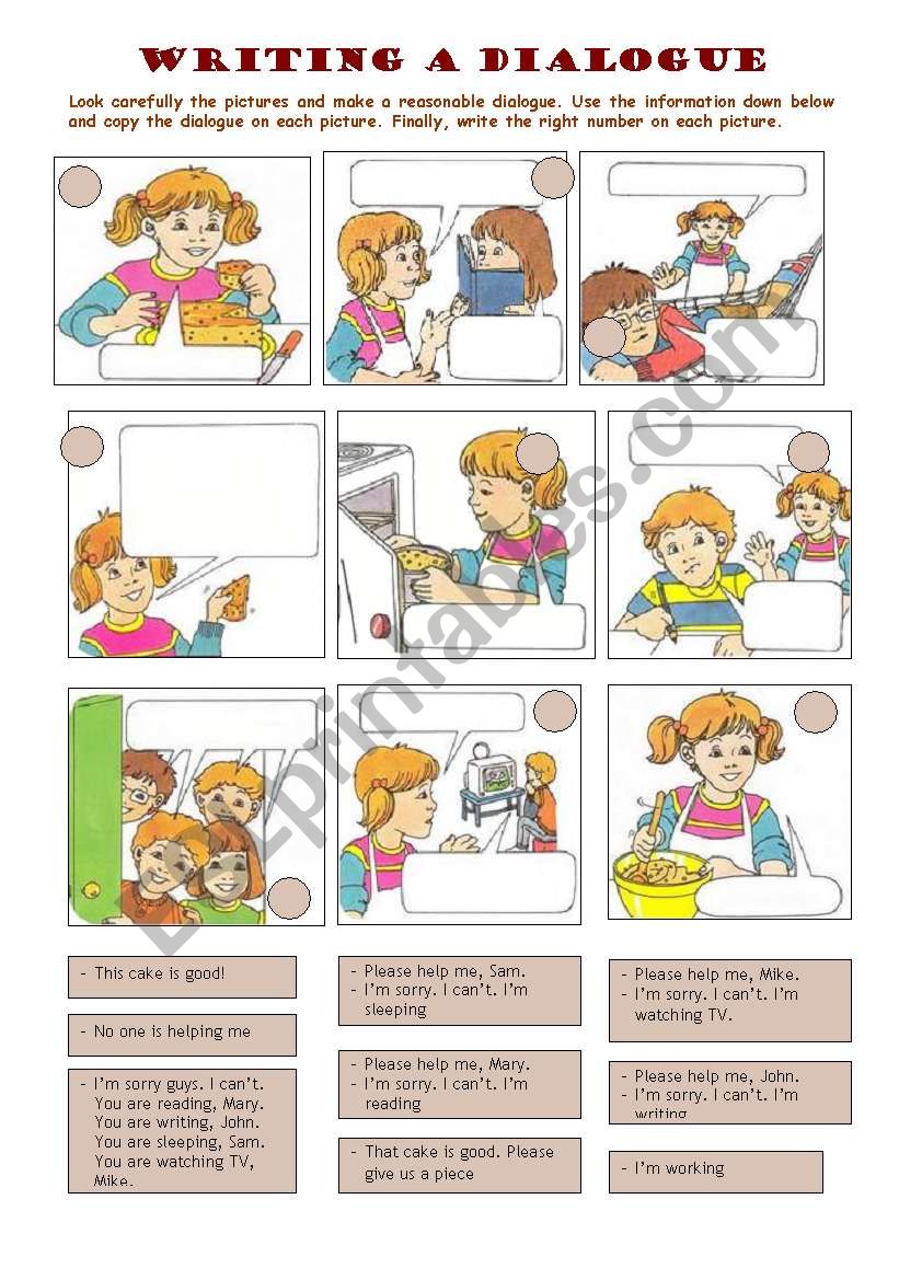 writing-a-dialogue-esl-worksheet-by-salva1964