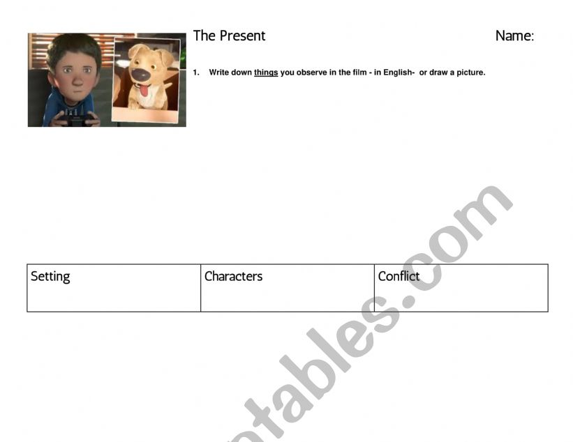 Viewing Guide- Short Film - The Present 