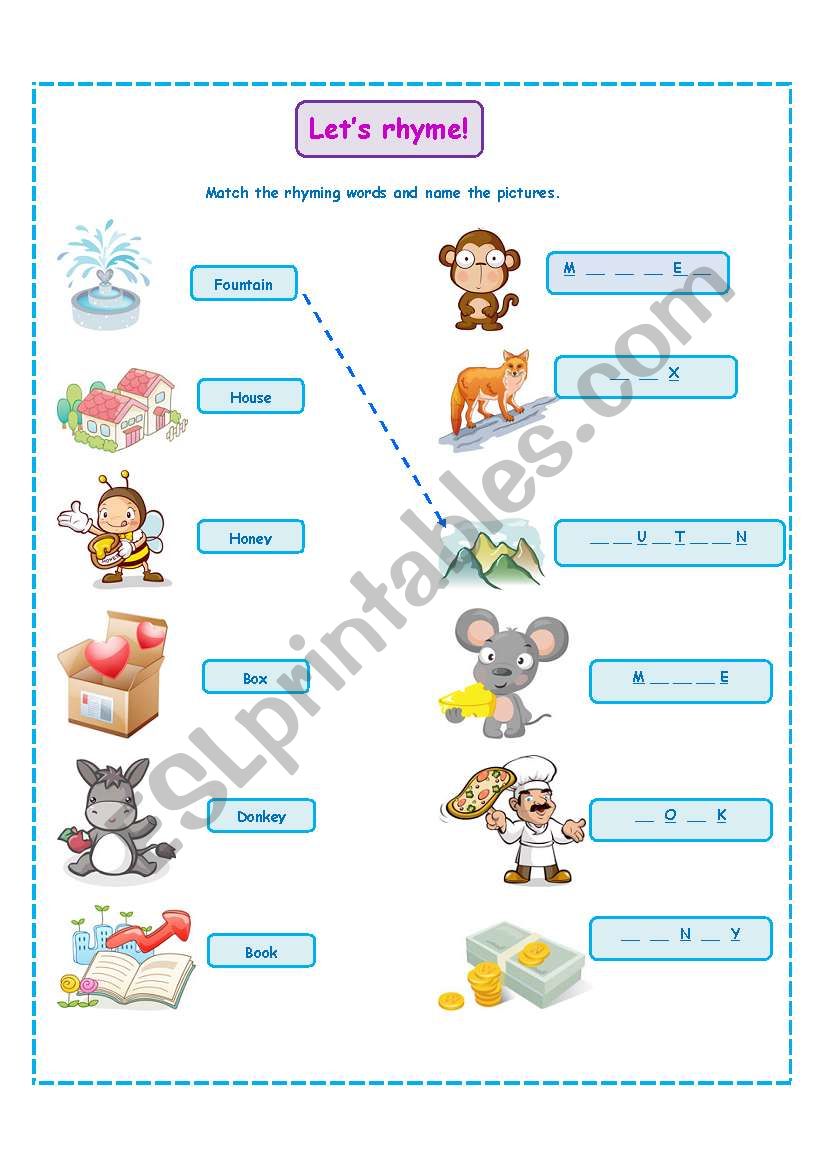 LET´S RHYME (21.09.08) - ESL worksheet by LA LUNA