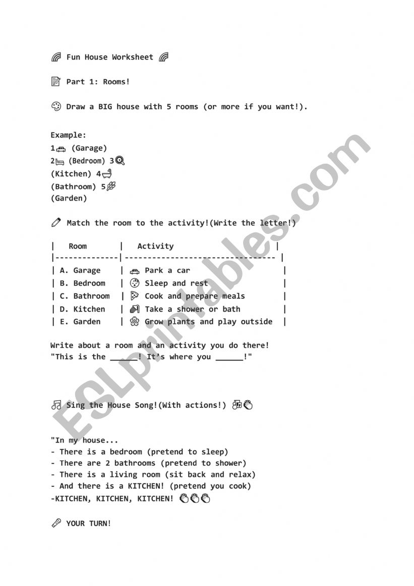 Routine worksheet