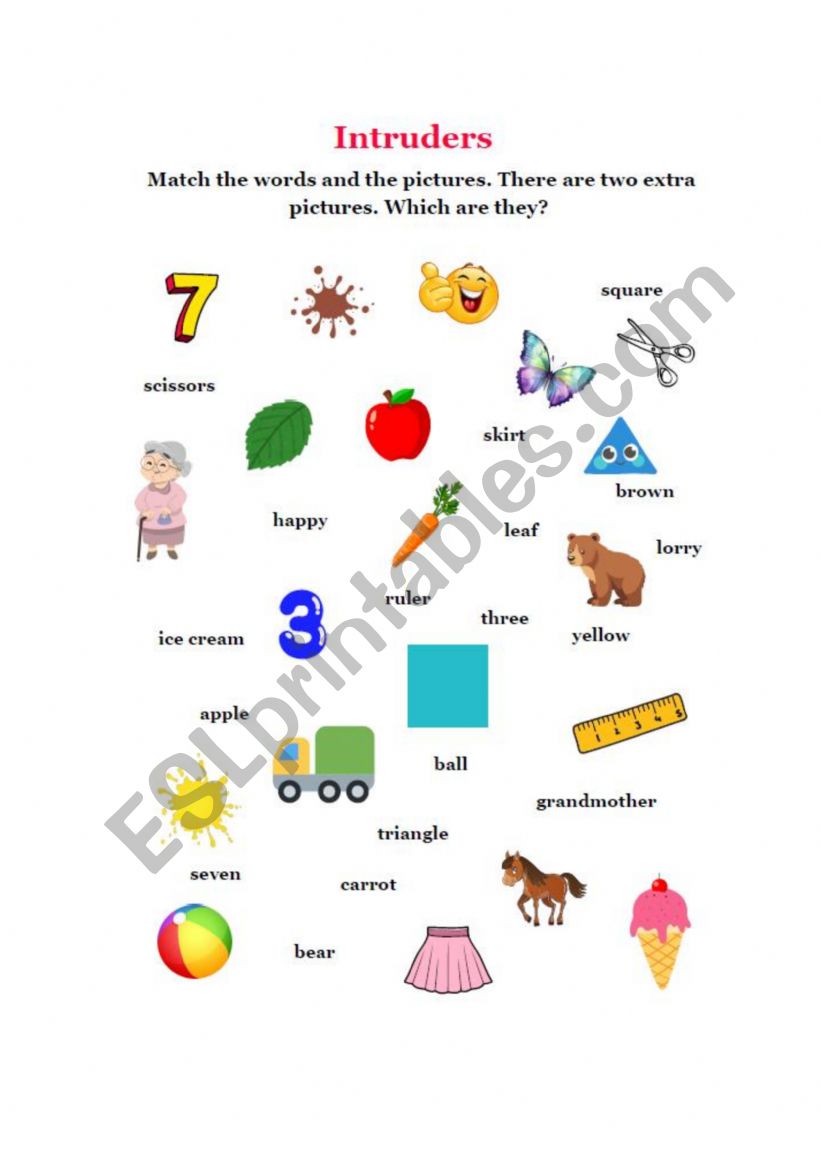 Intruders worksheet