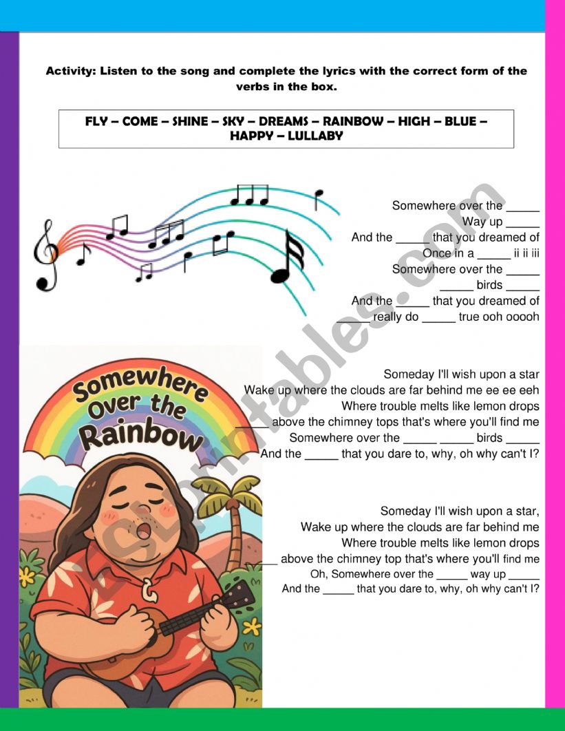 song somewhere over the rainbow