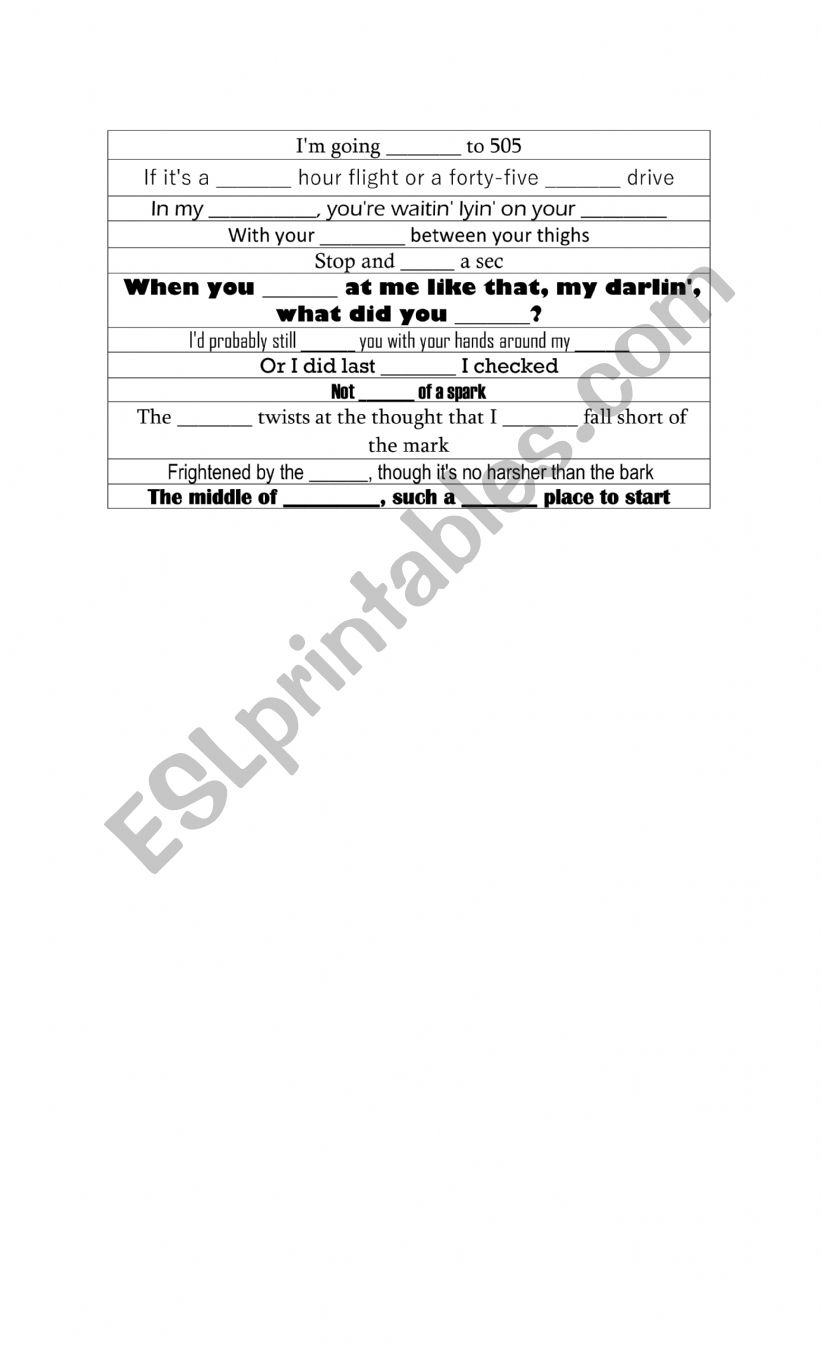 505 song (listening practice song)