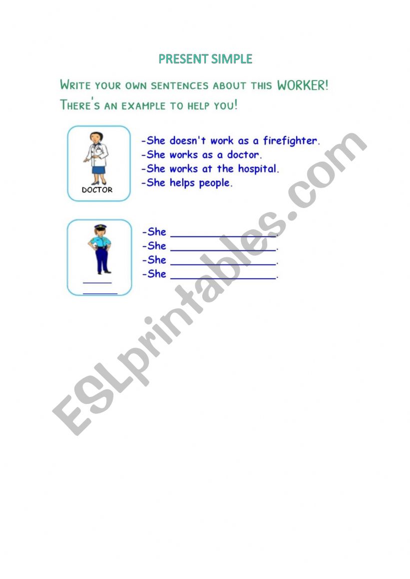 Descriptions using the Present Simple 