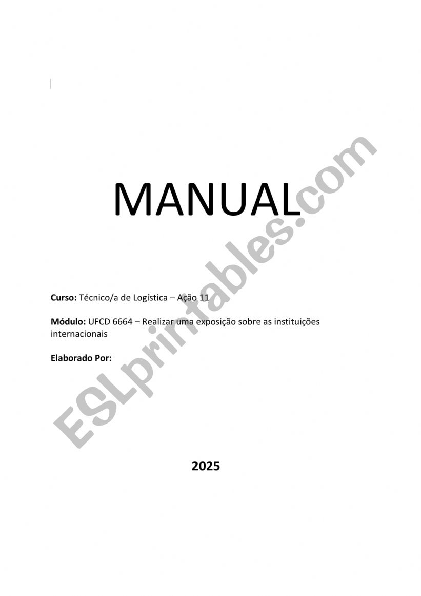 International Organisations  worksheet