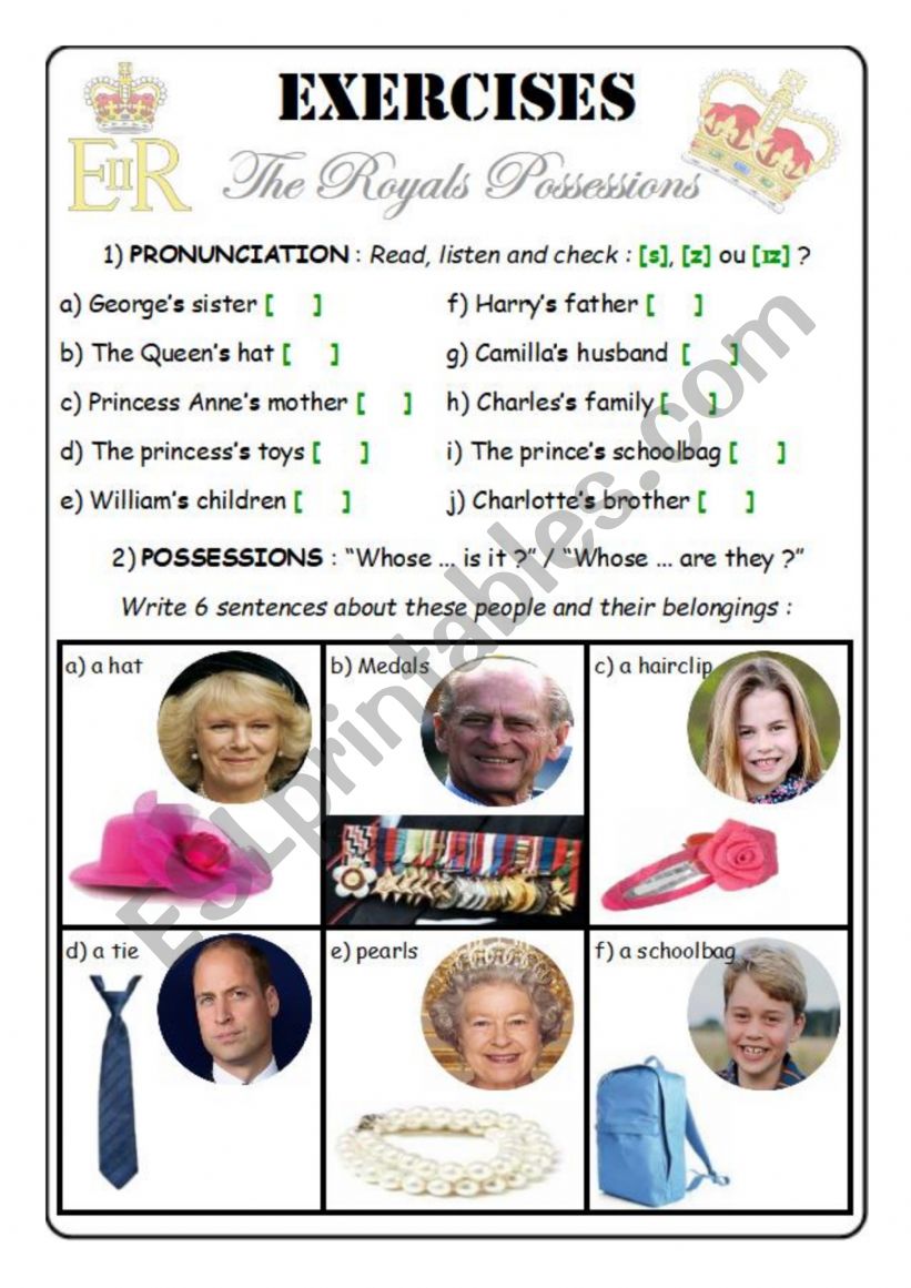 The Royal family�s possessions