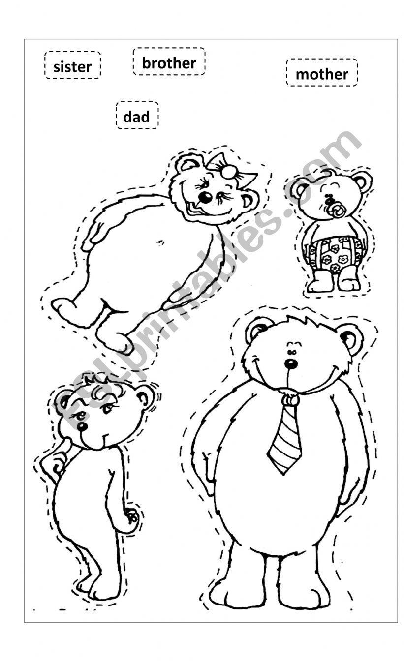 FAMILY BEAR worksheet