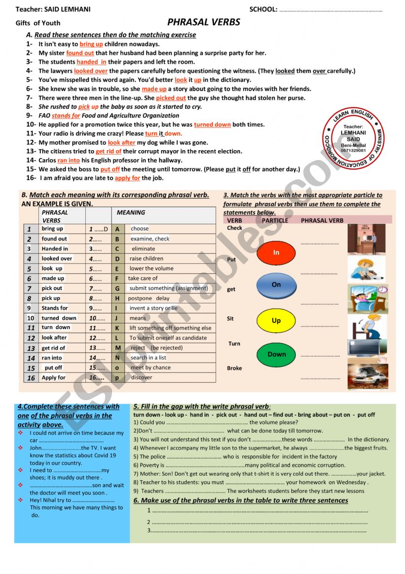 grammar worksheet