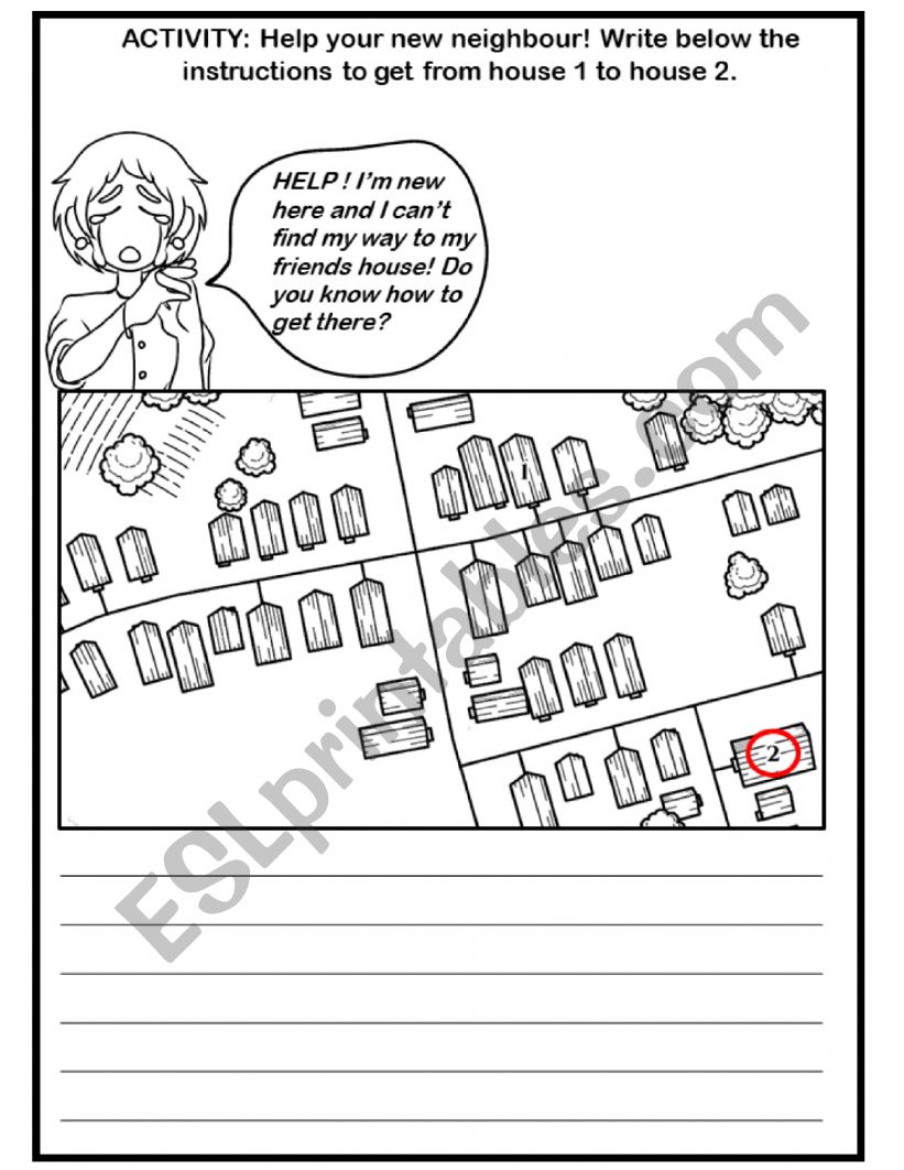 Giving Directions, help a neighbour!