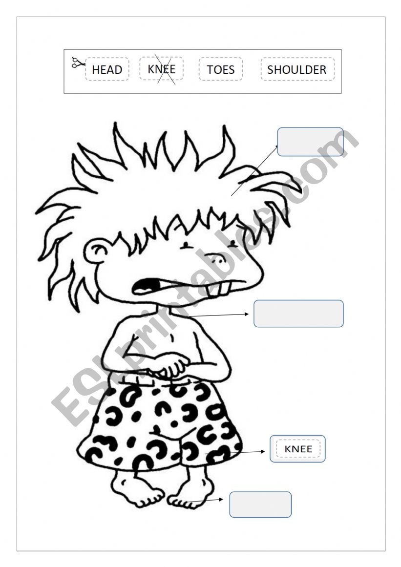 Carlitos-Body parts worksheet