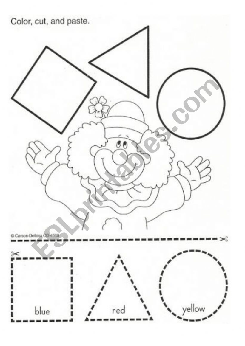 colors and numbers worksheet