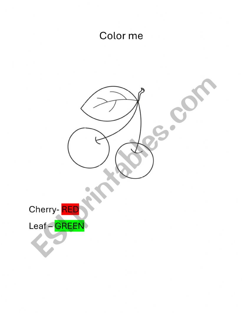 Kindergarten follow and color 