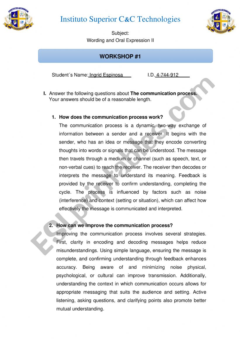 grammar worksheet