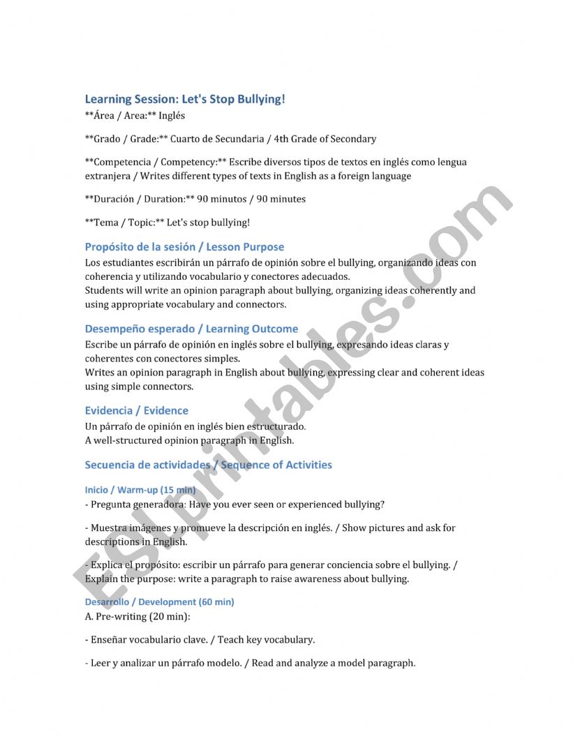 lesson plan  worksheet