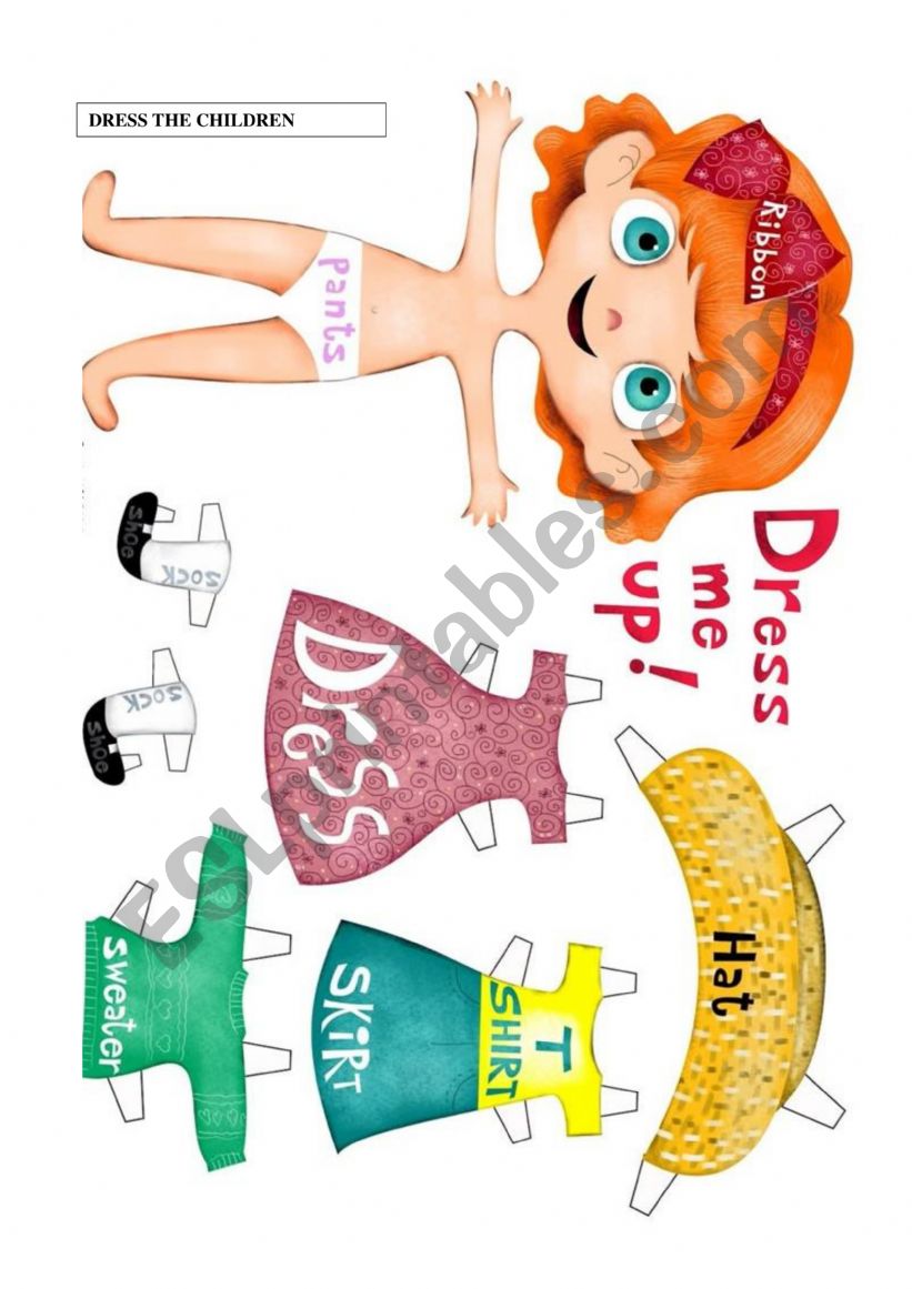 DRESS THE CHILDREN worksheet
