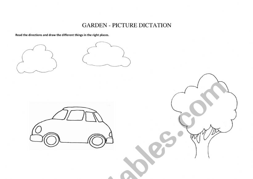PICTURE DICTATION worksheet
