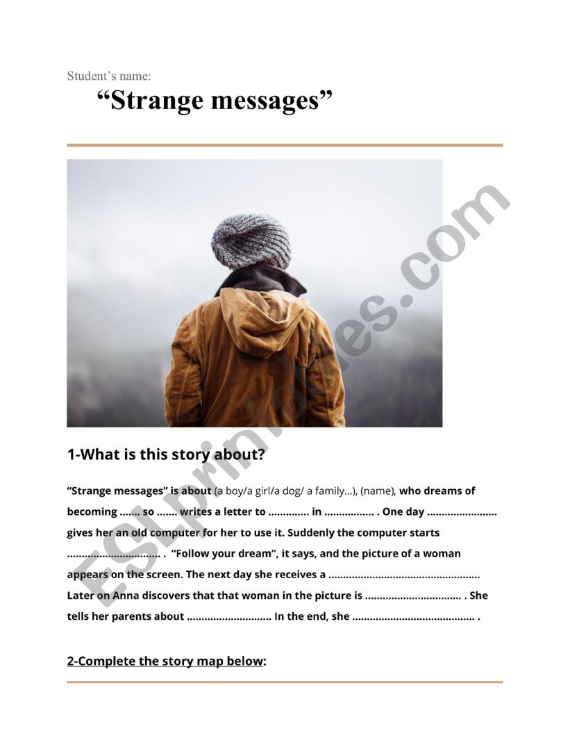 Strange messages (writing task)