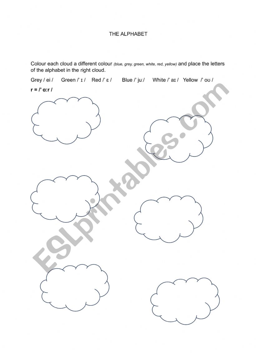 The Alphabet worksheet