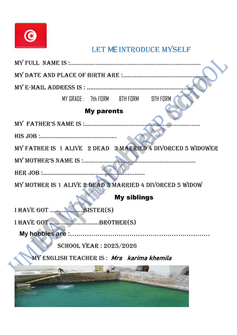 COPYBOOK COVER worksheet