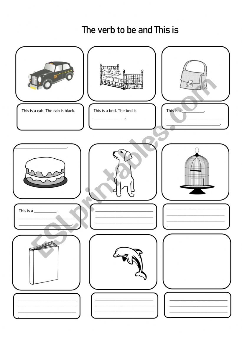 The verb to be and This is worksheet