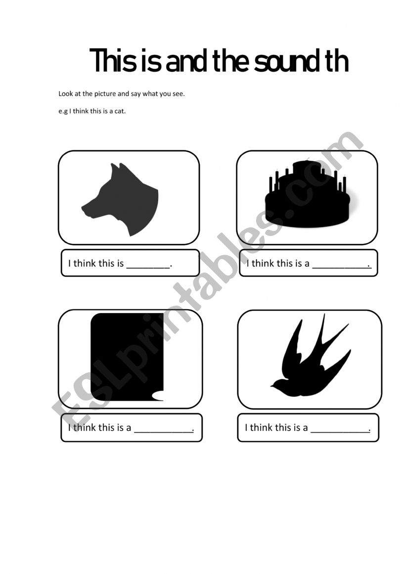 This is and the sound th worksheet