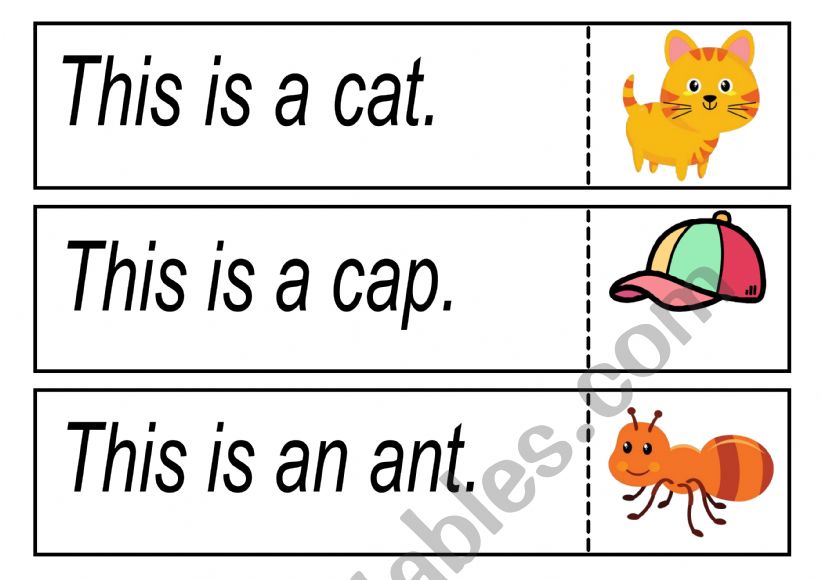 read simple sentence  worksheet