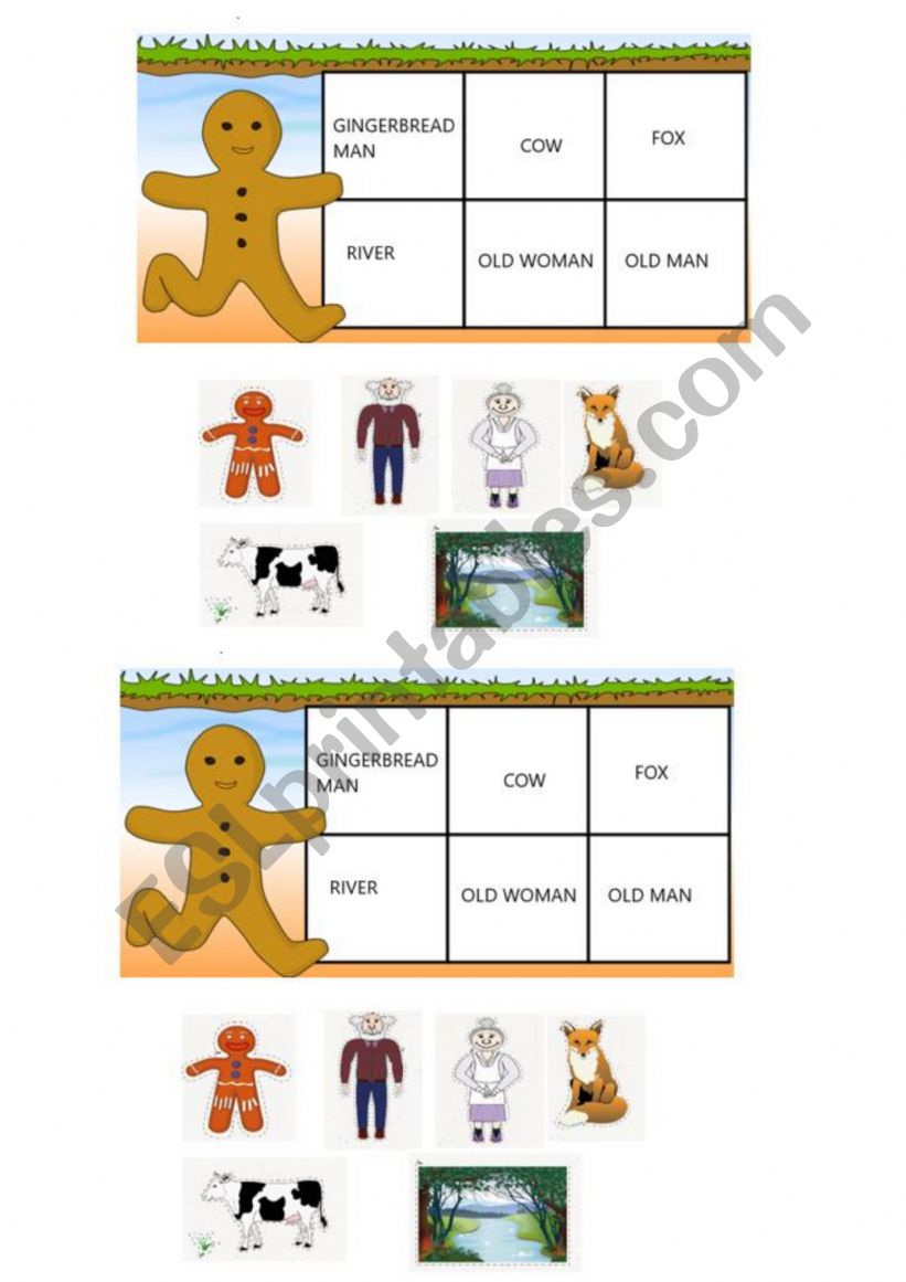 the gingerbread man worksheet