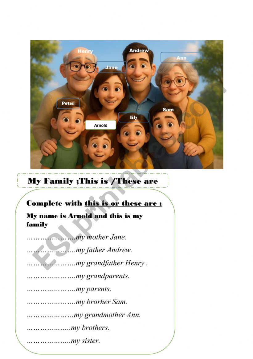 Family review .;This is :these are