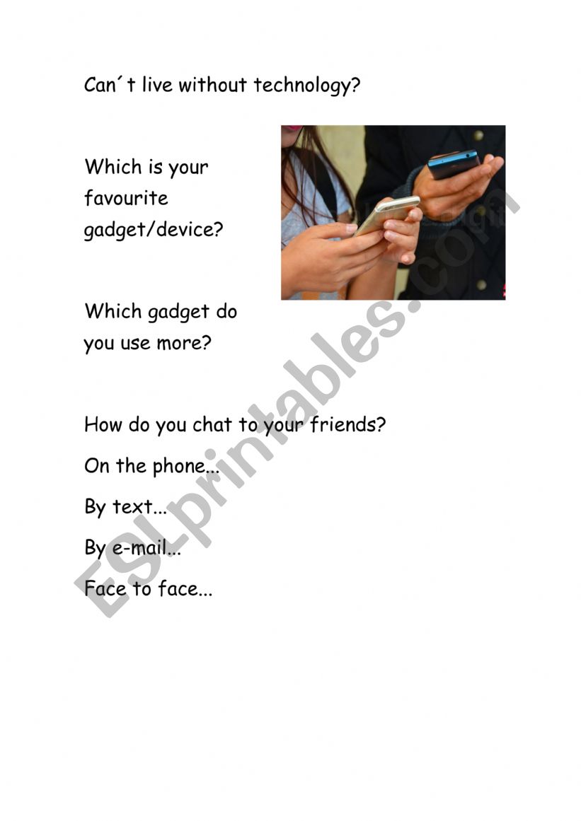 Can you live without technology