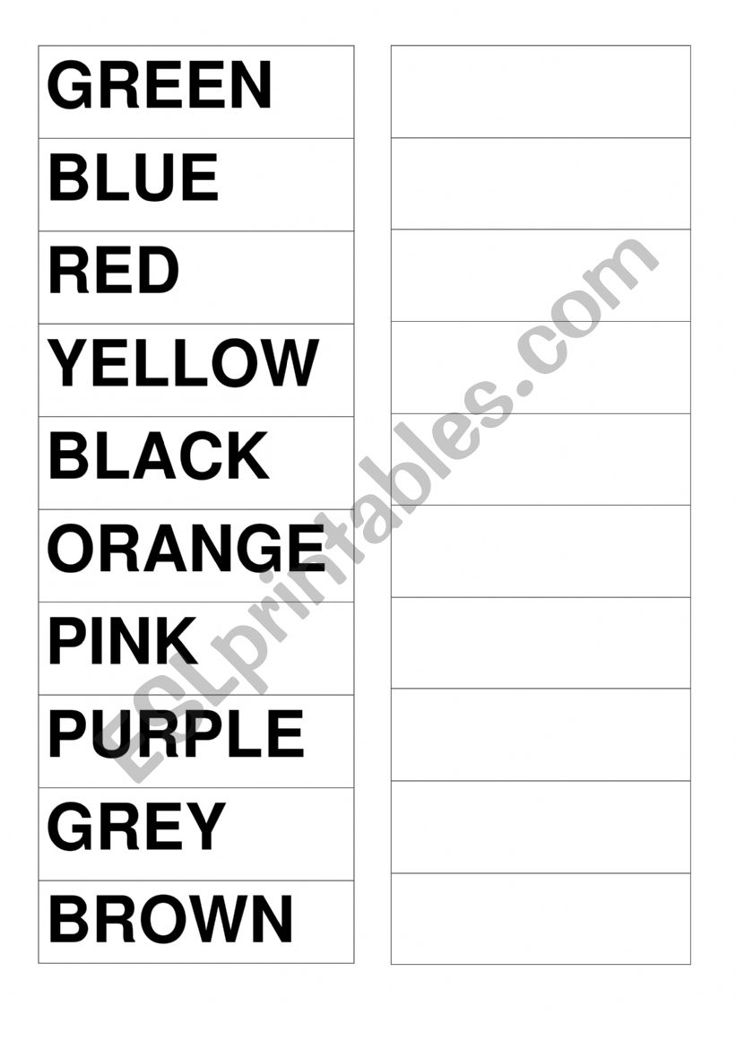 colour worksheet  worksheet