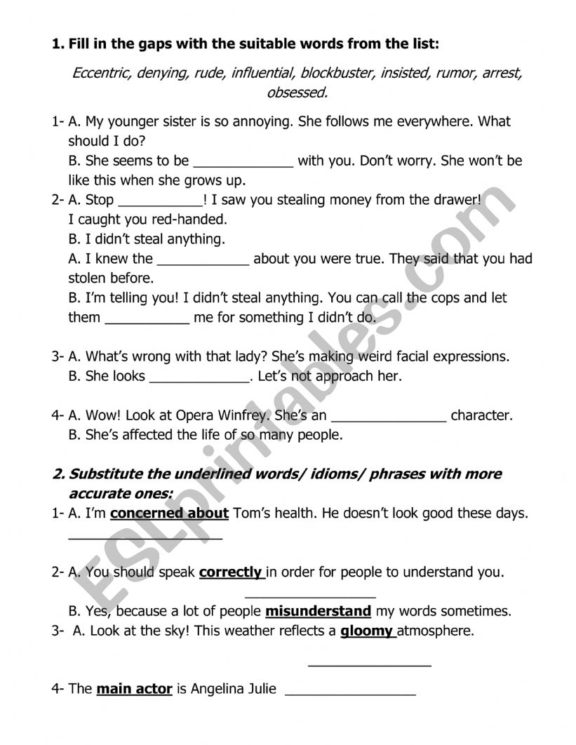 Media Vocabulary  worksheet