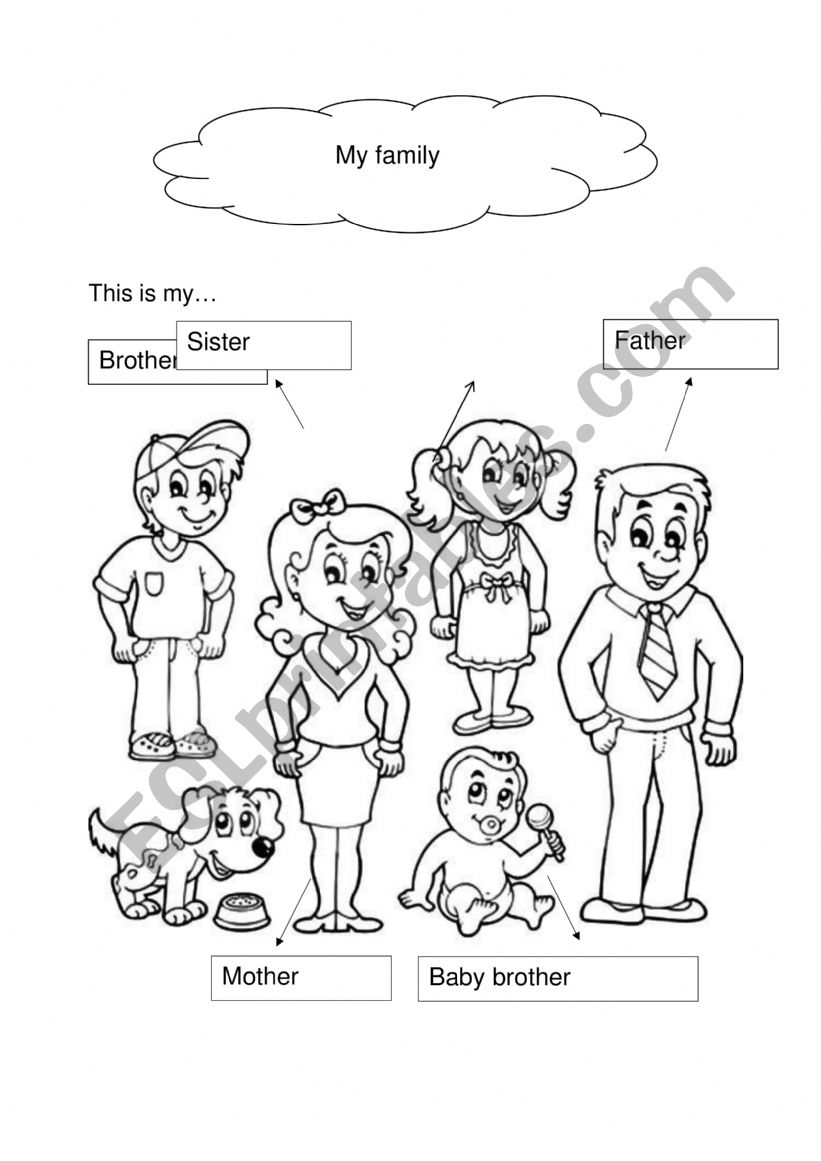My family worksheet