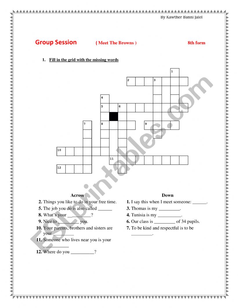 Meet the Browns - Group session - 