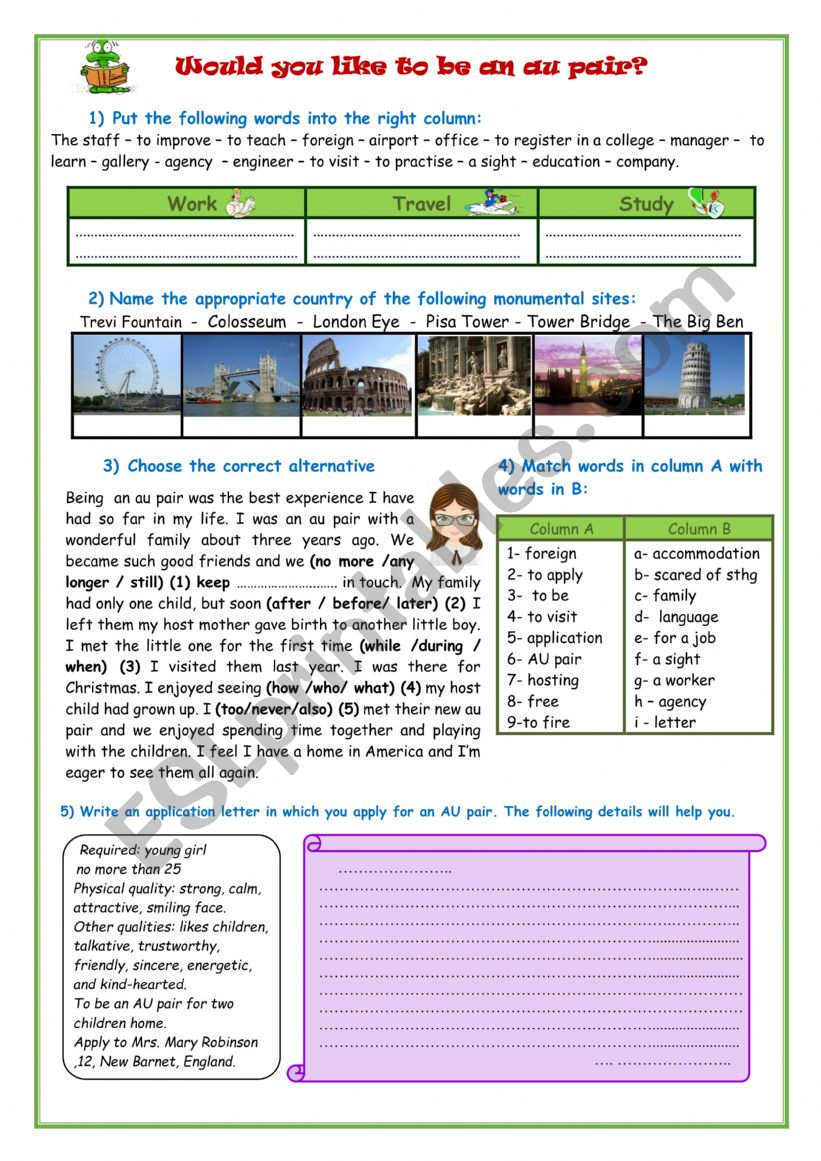 would you really like to be an aupair